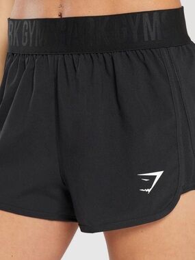 Gymshark Black Women's Athletic Running Shorts